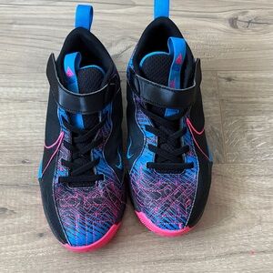 Nike Kids Black, Pink and Blue Athletic Shoes